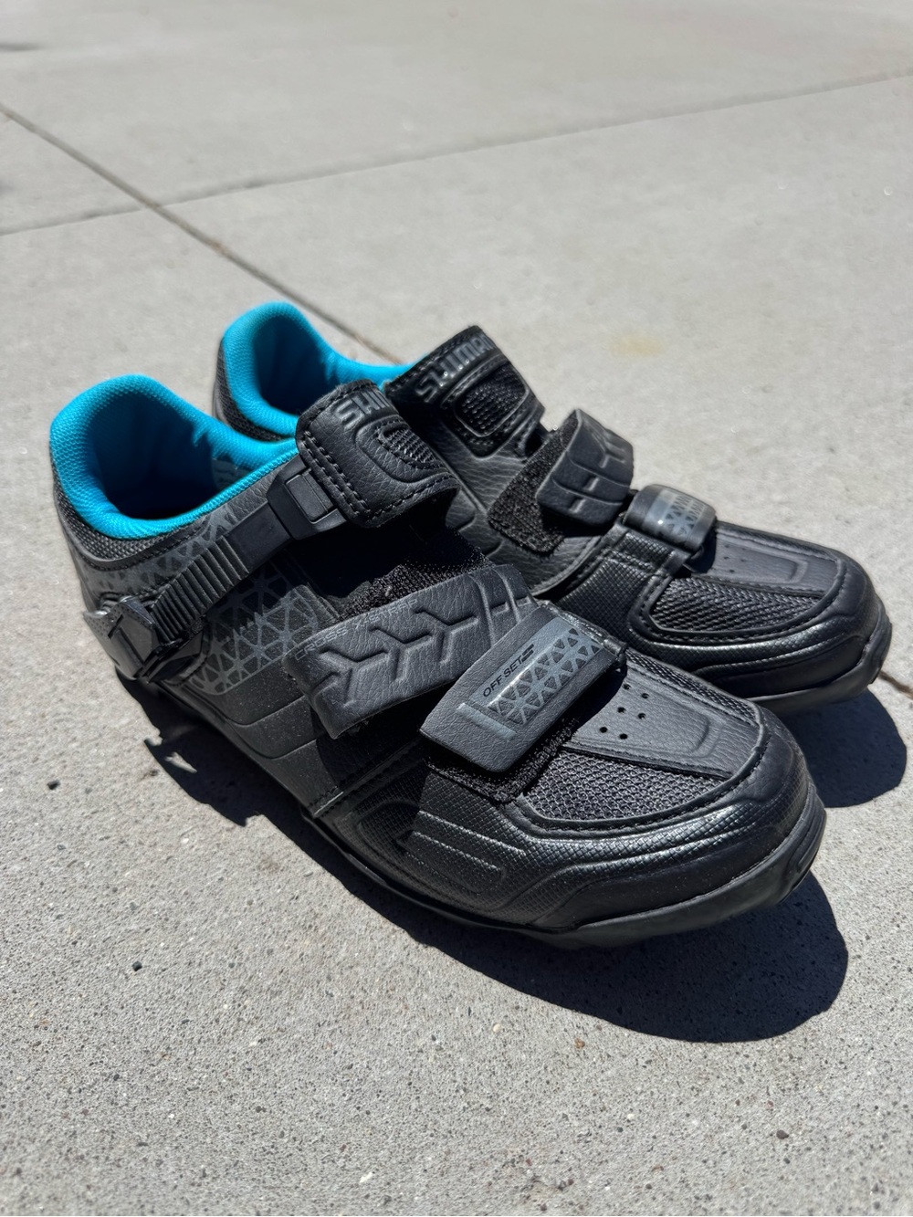 Shimano Womens RP3W Cycling Shoes EU 40/US 8  Black Blue Bike Spin Road Clips